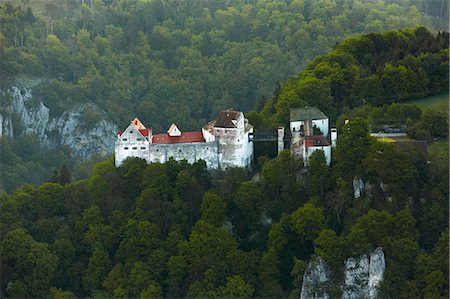 southern germany - Wildenstein Castle, Sigmaringen, Germany, aerial photo Stock Photo - Rights-Managed, Code: 853-07026684