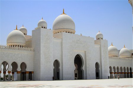 Sheikh Zayed Mosque, Abu Dhabi, United Arab Emirates Foto de stock - Con derechos protegidos, Código: 853-07026713