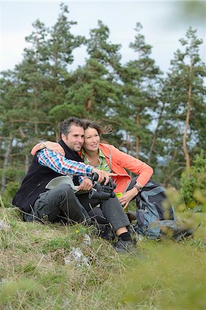 Couple taking a rest from their hiking tour Stock Photo - Rights-Managed, Code: 853-07241837