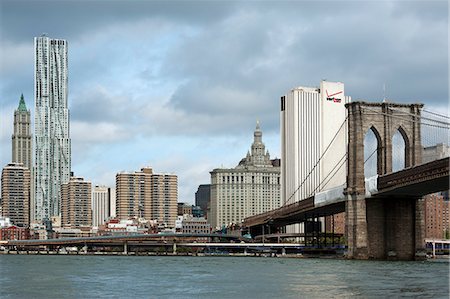 east river - Skyline of Manhattan, New York, USA Stockbilder - Lizenzpflichtiges, Bildnummer: 853-07451066