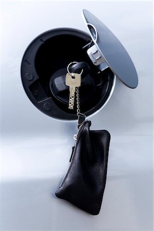 Key for petrol cap, close-up Stock Photo - Rights-Managed, Code: 853-02914106