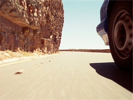 Car on Chapman's Peak Drive, South Africa, blurred Stock Photo - Rights-Managed, Code: 853-02914160