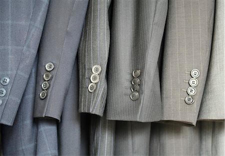 suit not people - row of suits, close-up Stock Photo - Rights-Managed, Code: 853-02914637