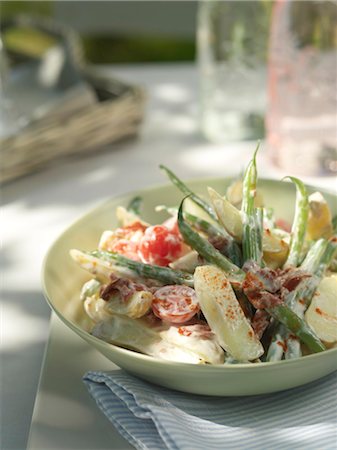 Salad on table Stock Photo - Rights-Managed, Code: 853-02913895