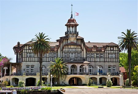 The Club de Regatas La Marina, established in 1876, is situated in a fine building on the Parana Delta. Stock Photo - Rights-Managed, Code: 862-05996690