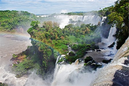 The spectacular Iguazu Falls of the Iguazu National Park, a World Heritage Site. Argentina Foto de stock - Direito Controlado, Número: 862-05996708