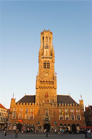 Europe, Belgium, Flanders, Bruges, 13th century Belfort, belfry tower in market square, old town, Unesco World Heritage Site Stock Photo - Rights-Managed, Code: 862-05996877