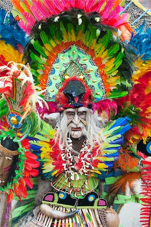 south america costumes male - South America, Bolivia, Oruro, Oruro Carnival, Man in costume Stock Photo - Rights-Managed, Code: 862-05997073