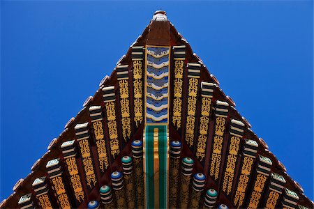 simsearch:862-05997092,k - Ornate colourful eavesdetail of the Gate of Supreme Harmony, in the Forbidden City, Beijing, China. Foto de stock - Con derechos protegidos, Código: 862-05997093