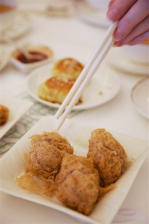 Deep fried yam (taro) at Maxim's dim sum restaurant, City Hall, Central, Hong Kong, China Stock Photo - Rights-Managed, Code: 862-05997178