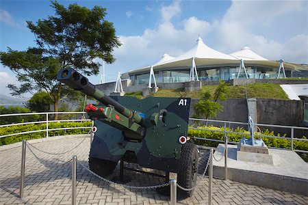 simsearch:862-03731030,k - Cannon outside Hong Kong Museum of Coastal Defence, Shau Kei Wan, Hong Kong, China Stock Photo - Rights-Managed, Code: 862-05997179