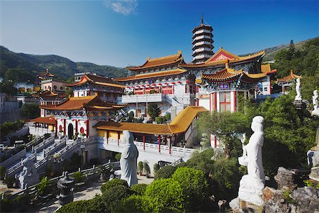far eastern - Western Monastery, Tsuen Wan, New Territories, Hong Kong, China Stock Photo - Rights-Managed, Code: 862-05997188