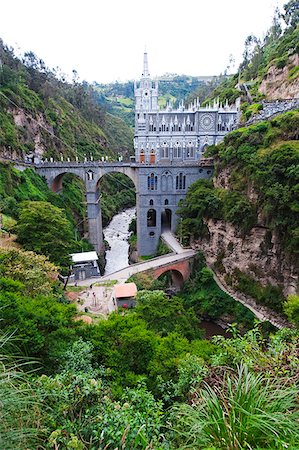 South America, Colombia, Ipiales, Santuario de las Lajas Foto de stock - Con derechos protegidos, Código: 862-05997288