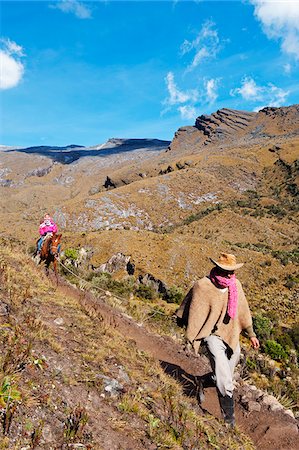 South America, Colombie, El Cocuy Nationalpark, touristes Equitation Photographie de stock - Rights-Managed, Code: 862-05997283