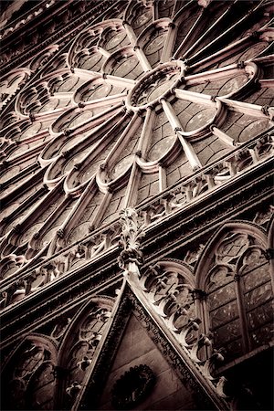 Architektur Detail in der Hauptfassade des Notre Dame, Paris, Ile de France, Frankreich, Europa Stockbilder - Lizenzpflichtiges, Bildnummer: 862-05997701