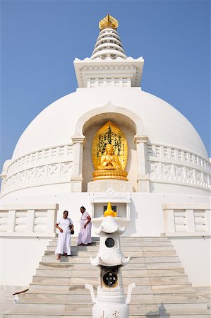 Buddhist temple in Rajgir. India Stock Photo - Rights-Managed, Code: 862-05997886