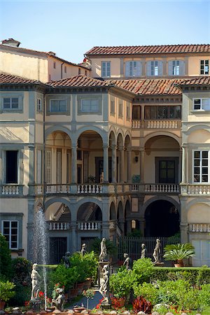 simsearch:862-05997928,k - Italy, Tuscany, Lucca. The facade of Villa Pfanner Stock Photo - Rights-Managed, Code: 862-05997951