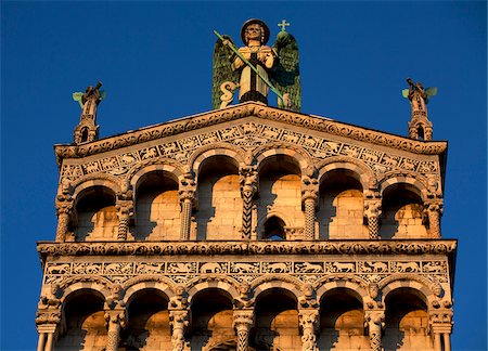 Italy, Tuscany, Lucca. Detail from the Church of San Michele in Foro Stock Photo - Rights-Managed, Code: 862-05997977