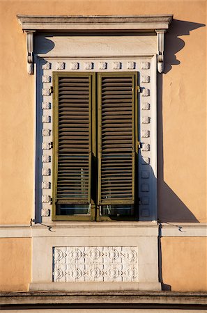 puccini - Italy, Tuscany, Lucca. A window on one of the villas in the historic centre Stock Photo - Rights-Managed, Code: 862-05997991