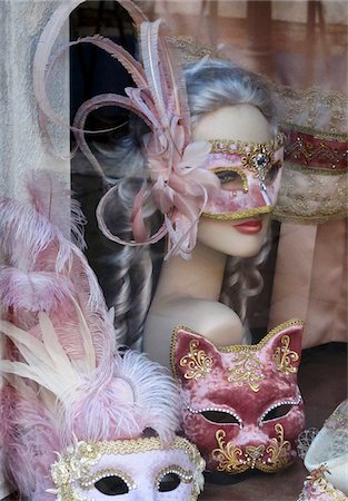 Masques de Venise, Venise, Vénétie, Italie Photographie de stock - Rights-Managed, Code: 862-05998030