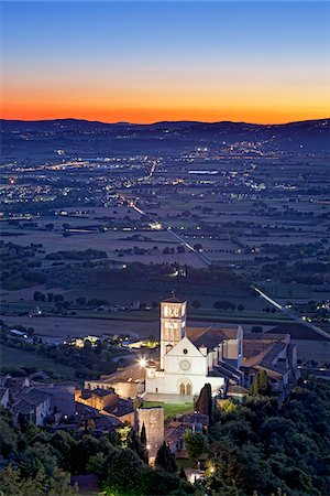 Italy, Umbria, Perugia district, Assisi, Basilica of San Francesco. Stock Photo - Rights-Managed, Code: 862-05998105