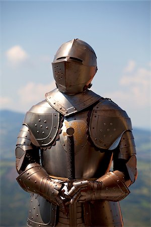 suit of armor - Europe, San Marino. A metal knight's armour on display Stock Photo - Rights-Managed, Code: 862-05998231