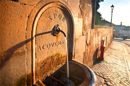 Drinking fountain, Piazza del Campidoglio, Rome, Lazio, Italy, Europe. Stock Photo - Rights-Managed, Code: 862-05998259