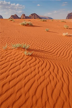 Desert Landscape in the Wadi Rum, Jordan Stock Photo - Rights-Managed, Code: 862-05998274