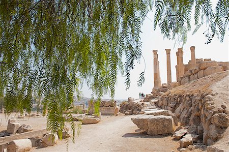 simsearch:862-03888659,k - Jerash, located 48 kilometers north of Amman is considered one of the largest and most well-preserved sites of Roman architecture in the world, Jordan Foto de stock - Con derechos protegidos, Código: 862-05998296