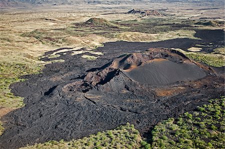 simsearch:862-05998435,k - Andrew s Volcano situated on the Barrier   the inhospitable volcanic ridge that divides Lake Turkana from the Suguta Valley to the south of the lake. This volcano was last active at the end of the 19th century. Stock Photo - Rights-Managed, Code: 862-05998456