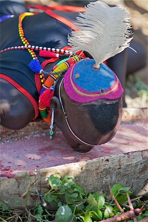ritual - Towards the end of a Sapana ceremony, every man present will drink from a wooden vessel Stock Photo - Rights-Managed, Code: 862-05998513