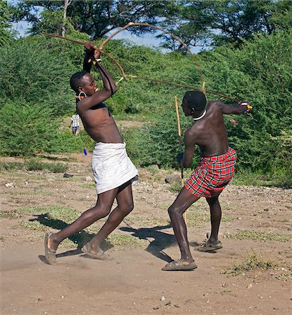 Xhosa stick fighting Stock Photos and Images