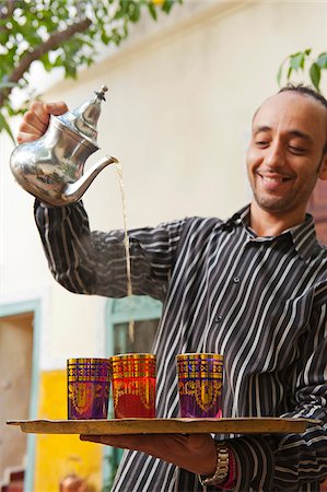 Pouring Fresh Mint Tea, Riad Magi, Marrakech Stock Photo - Rights-Managed, Code: 862-05998696