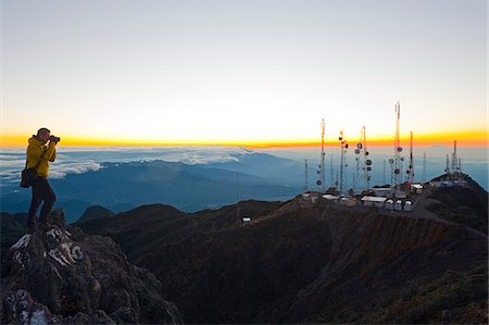 panama people - telcom towers on summit of Volcan Baru, (3478m), highest point in Panama, Volcan Baru National Park, Chiriqui province, Panama, Central America Stock Photo - Rights-Managed, Code: 862-05998794