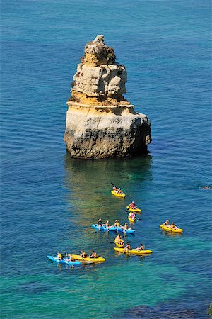 Canoeing in Algarve. Portugal Foto de stock - Direito Controlado, Número: 862-05998820