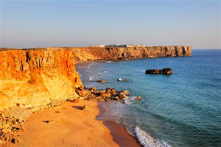 Sagres cape, where the great world discoveries of Portugal were planned by Infante Dom Henrique. Algarve Stock Photo - Rights-Managed, Code: 862-05998823