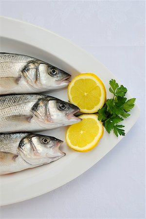 fish restaurant - Bass Stock Photo - Rights-Managed, Code: 862-05998832