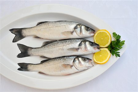 fish restaurant - Bass Stock Photo - Rights-Managed, Code: 862-05998833