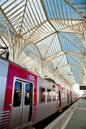 railway station portugal lisboa - Orient Station, Built by Calatrava, Lisbon, Portugal Stock Photo - Rights-Managed, Code: 862-05998895