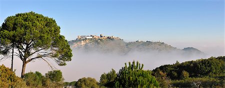 simsearch:862-06826141,k - Palmela medieval castle in a misty morning. Portugal Stock Photo - Rights-Managed, Code: 862-05998928