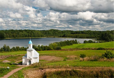 Pokrovo-Tervenichesky Monastery, Leningrad region, Russia Stock Photo - Rights-Managed, Code: 862-05999037