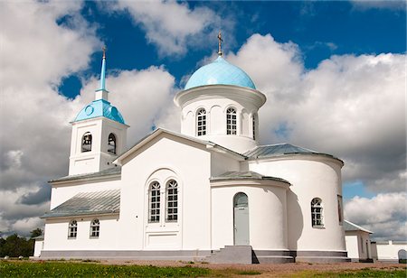 russia building - Pokrovo-Tervenichesky Monastery, Leningrad region, Russia Stock Photo - Rights-Managed, Code: 862-05999033