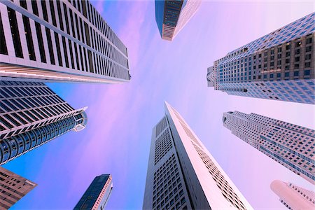 singapore skyline - Singapore, Singapore City, Stock Photo - Rights-Managed, Code: 862-05999146