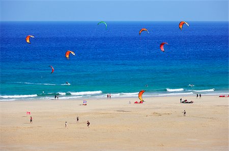 Playa de Sotavento de Jandía. Fuerteventura, îles Canaries Photographie de stock - Rights-Managed, Code: 862-05999272