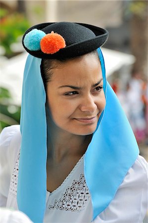 Girl from San Cristobal Traditional Folk Group. Las Palmas de Gran Canaria, Canary islands Stock Photo - Rights-Managed, Code: 862-05999282