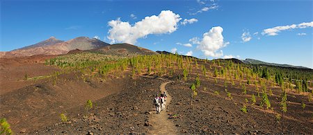 Samara volcano in the Teide National Park (Parque Nacional del Teide). This park is one of the most visited National Parks in the world. It is centered around Teide volcano, 3718m high, the highest mountain of Spain. Tenerife, Canary islands Foto de stock - Con derechos protegidos, Código: 862-05999298