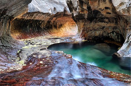 U.S.A., Utah, Zion National Park, The Subway Stock Photo - Rights-Managed, Code: 862-05999633