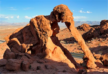 parque estatal del valle de fuego - U.S.A., Nevada, Valley of Fire State Park, Elephant Rock Foto de stock - Con derechos protegidos, Código: 862-05999677