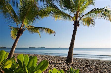 Australia, Queensland, Cairns.  Kewarra Beach at dawn with Double Island in background. Stock Photo - Rights-Managed, Code: 862-06540745