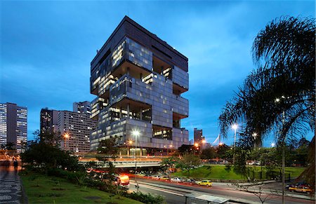 Headquarters of Petrobras, a semi public Brazilian multinational energy corporation in downtown Rio de Janeiro, Brazil Stock Photo - Rights-Managed, Code: 862-06540811